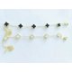 thumbnail image 5 of Pulsera de trébol de cuatro hojas de la suerte de cinco flores de tamaño 9 mm, de acero de titanio a la moda, resistente a la decoloración, 5 of 5