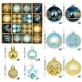 thumbnail image 3 of CuiLiyq Christmas Ball Ornaments, 44 PCS Shatterproof Christmas Hanging Balls Set for Xmas Tree DIY Craft Gifts, for Home Holiday Wedding Party Decorations (Blue, Gold), 3 of 6