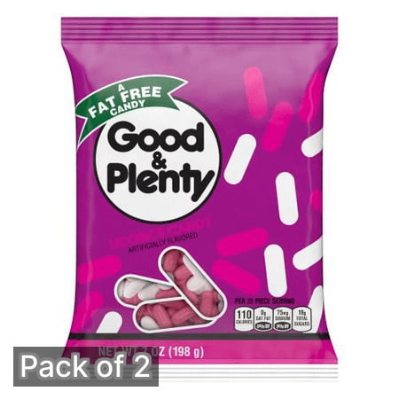 Hershey's Good & Plenty Licorice Candy 7 oz Bag (Pack of 2)