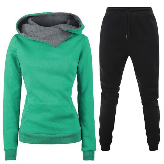 wycnly 2 Piece Tracksuit for Women Hoodies and Sweatpant Sets for Women Workout Sports 2 Piece Outfits Lounge Sets Drawstring Pocket Jogger Pant Ladies Girls Sweatsuit Sets Under $10
