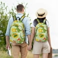 thumbnail image 6 of Balery Cartoon Dinosaurs Vintage Canvas Backpack for Men and Women - Large Capacity, Durable Travel Laptop Bag for School, Work, Hiking, and Outdoor Activities, 6 of 7