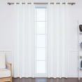 thumbnail image 7 of Quality Home Outdoor Oxford Grommet Top Curtain Panel Pair – Stainless Steel Nickel Grommet Top – Green – 52”W x 84”L – (Set of 2 Panels), 7 of 7