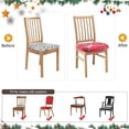 thumbnail image 6 of CHENjy Dining Chair Covers, Stretch Printed Slipcover with Polyester Spandex, Removable Washable Seat Protector for Kitchen Room, Red, 6 of 7