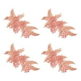 thumbnail image 1 of Uxcell 4 Pcs(2 Pairs) Aplique de Lentejuelas de Flor con Perlas de Rhinestone, Parche de Bordado 3D para Adiciones de Costura en Decoraciones de Manualidades para Vestidos de Novia, Rosa Oscuro, 1 of 6