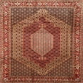 thumbnail image 1 of Ahgly Company Machine Washable Indoor Square Traditional Tomato Red Area Rugs, 7' Square, 1 of 7
