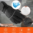 thumbnail image 4 of KingFurt Motorcycle Gloves,Soft Velvet Heated Gloves for Men Women with 2x DC Battery Case, Black, One Size Waterproof Heated Gloves for Motorcycle,Skiing, 4 of 10