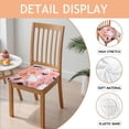 thumbnail image 2 of Pastel Halloween Seat Covers for Dining Room Chairs Set Of 4,Stretch Printed Washable Chair Seat Cover with Elastic Ties and Button,Removable Waterproof Couch Cushion Covers, 2 of 6