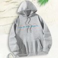 thumbnail image 2 of Sudadera con capucha con cordón para hombre y mujer, sudadera con capucha estampada a la moda de manga larga, Tops para el hogar, fiesta de otoño, , S S, 2 of 10