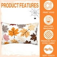 thumbnail image 3 of Fall Lumbar Pillow Cover Inches Colorful Autumn Maple Leaves Throw Lumbar Pillow Cover Seasonal Fall Holiday Cushion Case Decoration for Beding Room Sofa Couch, 3 of 6