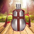 thumbnail image 3 of Hip Flask Wine Pot Gourd Bottle Large Capacity for Outdoor Gift 2.5L Silver, 3 of 9