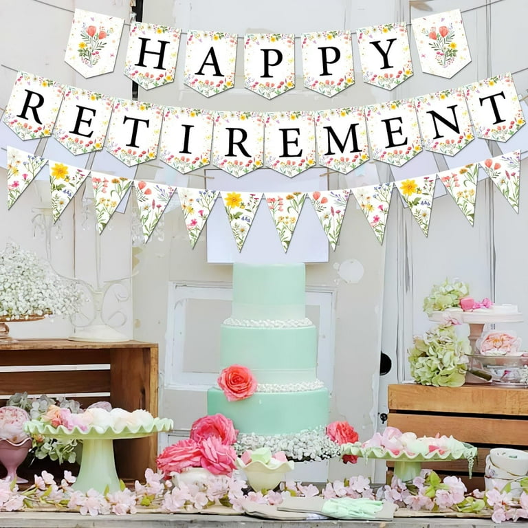 Retirement Banner For Women Tcoyodw Wildflower Happy Retirement Backdrop 7x5ft Butterfly Floral Retire Photography Background Happy Retirement Party Decorations Banner Photo Studio Props Happy Retirement Banner For Women