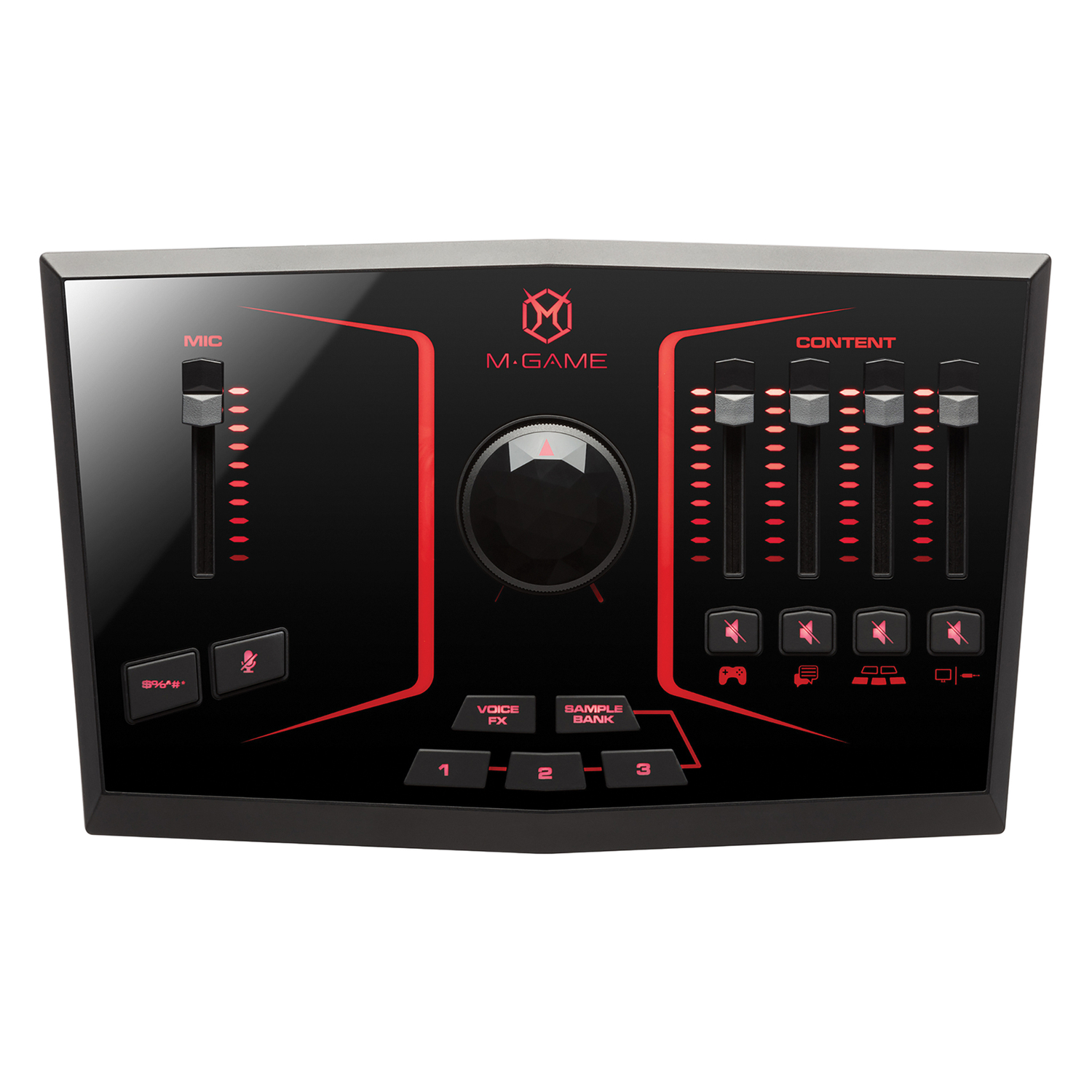 M-Game Solo - USB Streaming Mixer/Interface with LED Lighting, Voice Effects and Sampler