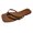 Brown, variant on JeashCHAT Women's Slide Sandals Slip On Flat Sandals Flip Flops Square Open Toe Sandals Casual Summer Sandals (Black)