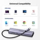 thumbnail image 5 of HUB USB-C UGREEN Docking Revodok 6 en 1 3 Puertos USB-A 3.0 5 Gbps USB-C PD 100W HDMI 4K@30Hz Entrada 1 RJ45 Gigabit Ethernet, 5 of 6