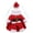 M, variant on Santa Costume Dog Christmas Santa Suit & Hat Set Thick Plush Outfit Clothes for Small Pet Dogs Kitten Photo Clothing