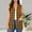 Gold, variant on Women's Long Knit Cardigan Vest with Pockets Machine Washable Casual Sleeveless Open Front Draped Duster Vest