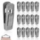 thumbnail image 2 of Perchas de terciopelo gris, 20 piezas, pinzas antideslizantes, pinzas resistentes con dedos flocados para perchas de terciopelo para pantalones, faldas y tela, 2 of 8