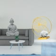 thumbnail image 2 of Estatua de mono,Estatua de Buda Mono para Interiores y Exteriores Budista,Figuras en miniatura meditando para decorar el jardín de casa.,Estatua de hoja,Estatua de hoja para decoración del, 2 of 8