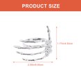 thumbnail image 2 of 6Pcs Delicate Halloween Ghost Palm Shaped Napkin Rings Halloween Napkin Rings, 2 of 8