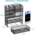 thumbnail image 2 of Pen Holder For Desk Organizer With Drawer, Black, 2 of 7