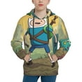thumbnail image 3 of Adventure Time Youth Sweatshirt Hoodies Fashion Teen Hooded Hoody Pullover Clothes With Pocket For Boys Girls Clothing, 3 of 8