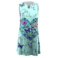 thumbnail image 3 of Baikeli Dresses on Sale Clearance for Women Women's Fashion Printed Comfortable Loose Sleeveless Casual Tops Dress Dresses for Women 2024, 3 of 4