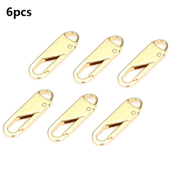 CUTELOVE 6/12pcs Metal Zipper Repair Kits Zipper Head Replacement Slider DIY Sewing Craft Handmade Detachable Zipper Pull Tab Fixer