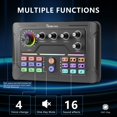 Podcast Equipment Bundle, Audio Interface with DJ Mixer and Condenser
