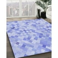thumbnail image 2 of Ahgly Company Indoor Rectangle Patterned Sky Blue Dress Blue Area Rugs, 2' x 4', 2 of 6