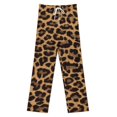 thumbnail image 3 of Print Animal Cheetah Print Pajama Pants Breathable with Pockets Pajamas For Lady Vintage Sleeping Pants Bedroom Homewear, 3 of 6