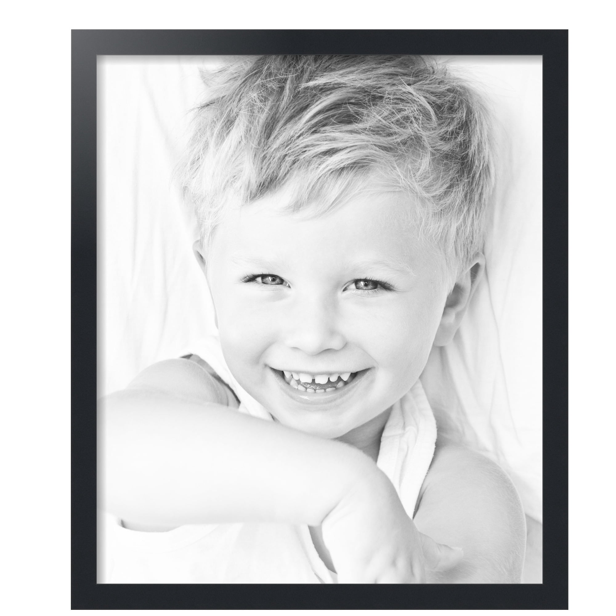 ArtToFrames 22" x 26" Black Picture Frame, 22x26 inch Black MDF Poster Frame (WOM-3926),  Pack