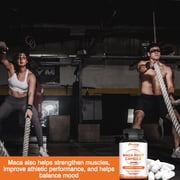 Maca Root Capsules - It Supports Energy and Vitality, Improves Mood, Balances Hormones, and Enhances Athletic Performance - 120 Count