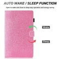 thumbnail image 4 of Dteck Smart Case for Samsung Galaxy Tab A7 10.4" SM-T500/T505 (2020 Released) 10.4-inch,Bling Glitter Magnetic Leather Card Holder Wallet Kickstand Automatic wake/sleep Cover,Pink, 4 of 5