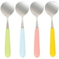 thumbnail image 1 of 4 cucharas para mezclar café y helado, utensilios de cocina (colores surtidos), 1 of 7