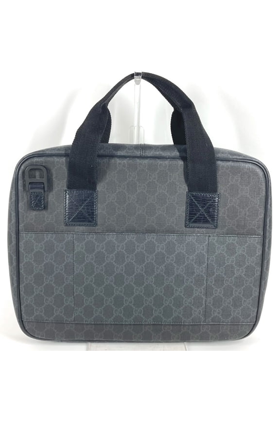 Pre-Owned GUCCI 169934 GG Supreme Logo PC Case Business Bag Tote Handbag Canvas Men's Women's...