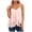 Pink, variant on Women's Ruffled Chiffon Camisole Top Flowy Layered Spaghetti Strap Tank Elegant V Neck Blouse (White, XXL)