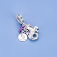 thumbnail image 2 of 925 Sterling Silver Capricorn Zodiac Dangle Charm for Bracelet Charms Bangle Pendant Jewelry, 2 of 3