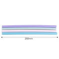 thumbnail image 2 of OULII 4Pcs Silicone Drinking Straws Foldable Reusable Tubes for Coffee Tea Smoothies Multi Color, 2 of 5