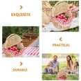 thumbnail image 4 of Panier de Rangement pour Pain Panier à Main Panier de Pique-Nique Extérieur avec Doubles Couvercles, 4 of 6