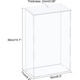 thumbnail image 2 of MECCANIXITY Acrylic Display Case Plastic Box Cube Storage Box Clear Assemble Showcase 6.3x4.3x14.1 Inch for Collectibles, 2 of 6