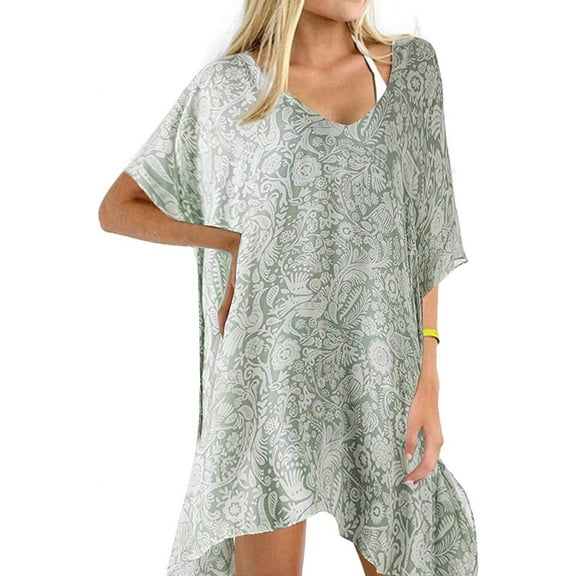 Cizayoi Women's Swimsuit Cover Up Beach Kaftan for Bathing Suit