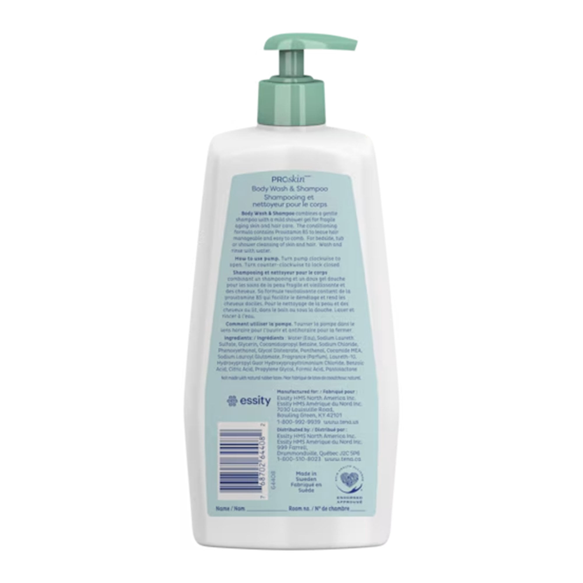 TENA ProSkin Shampoo&Body Wash Scented 16.9 oz. 64363 10 per Case