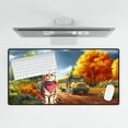 thumbnail image 4 of Goodbye Summer American Shorthair Hello Fall Time for School Desk Mat Full Keyboard Mouse Pad Cat Lover Kitten Owner Gifts Large Mousepad - 02014, 4 of 5