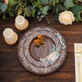 thumbnail image 6 of Balsa Circle 25 Brown 8 in Wood Print Disposable Dessert Paper Plates Floral Lace Trim Party Decorations, 6 of 8