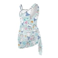 thumbnail image 5 of Tutolipy Cat Girls One Piece Swimsuit with Cover Up for Swimwear Swimming, Adjustable Shoulder Straps Quick Dry Girls One Piece Swimsuits 11-12 Years Old, 5 of 10