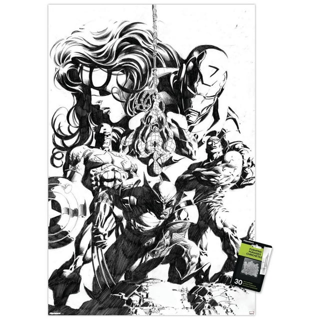 Croquis Marvel - Groupe