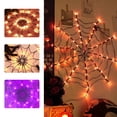 thumbnail image 1 of Luces de Telaraña de Halloween de 1 M de Diámetro, 60 Led con Araña Negra, Luces Moradas Impermeables, Control Remoto, Decoración de Halloween para El Jardín de La Casa., 1 of 7