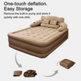 thumbnail image 2 of XunKA Air Mattress Queen with Built-in Pump and Headboard，Inflatable Portable Mattress for Home, Camping & Guests,Brown., 2 of 9