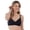 Black, variant on Women's Bestform 5006248 Striped Wireless Cotton Lightly-Lined Cup Bra (White 38D)