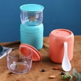 thumbnail image 4 of 1 Set Lunch Container Two Cups with Spoon Good Sealing Keep Food Warm BPA Free Leakproof Thermal Food Jar School Use, 4 of 8